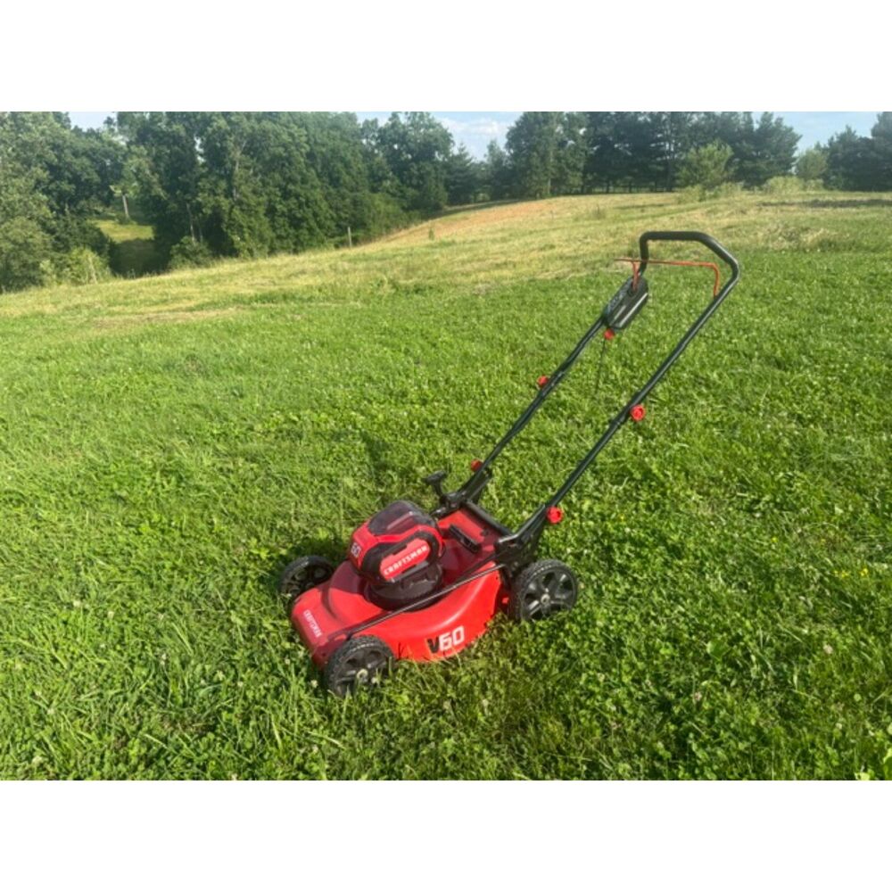 Craftsman V60 Cordless Lawn Mower 21" 3-in-1 Push Metal Deck CMCMW260 W Guard